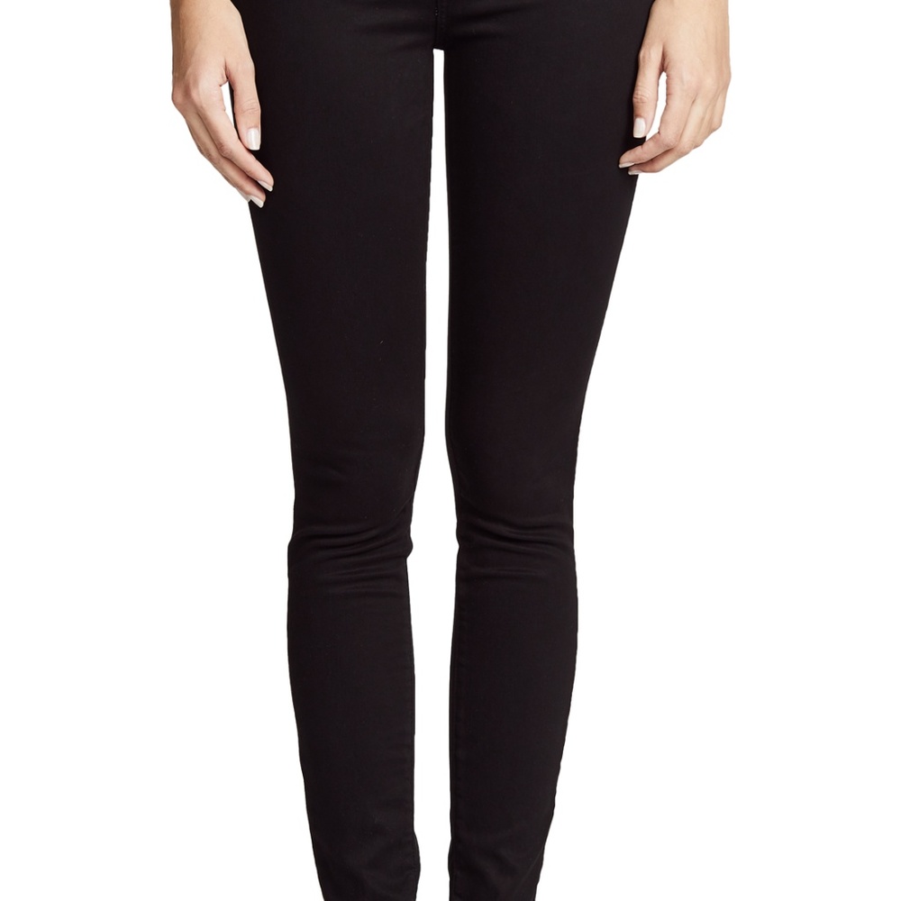 NWT J Brand Luxe Sateen 485 Super Skinny 23 Black